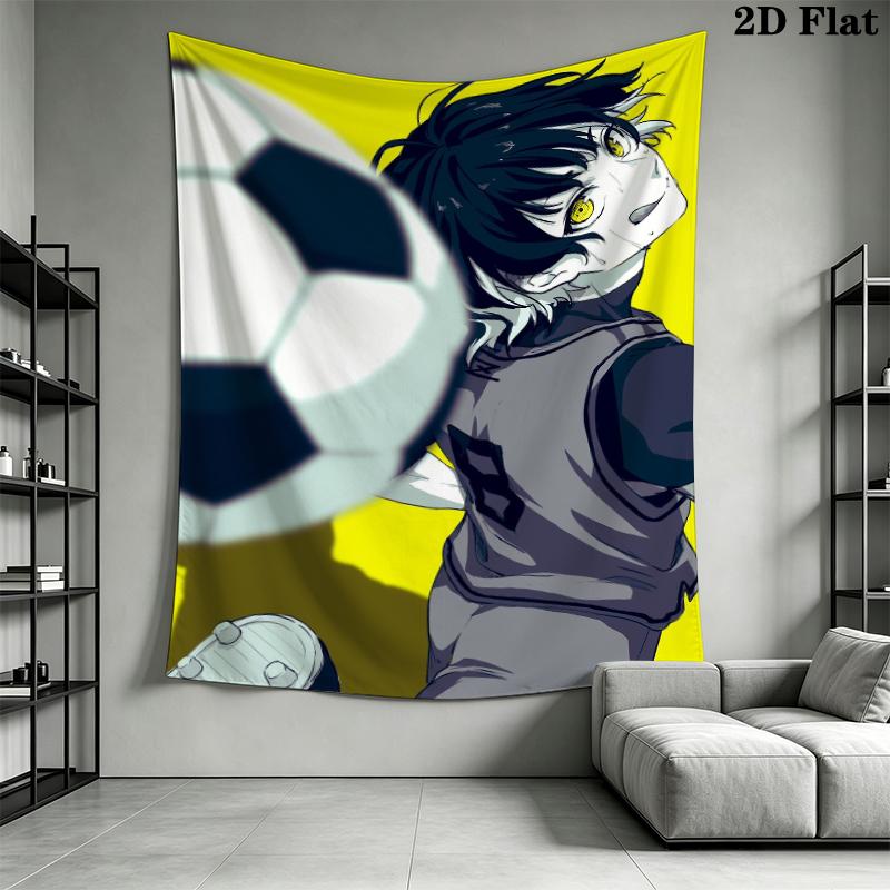 Meguru Bachira anime1 Wall Tapestry Aesthetic Wall Hanging Printed Fabric Blanket Decorative Tapestries for Bedroom Living Room Home Decor