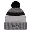 Chapeau D'hiver - New Era - NFL SIDELINE 2017 - Blanc Et Noir - Doublure Polaire