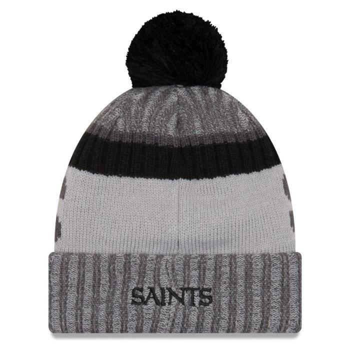Chapeau D'hiver - New Era - NFL SIDELINE 2017 - Blanc Et Noir - Doublure Polaire