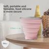 Silicone Foldable Bear Travel Cup - Ultra-Thin, Telescopic, Creative Outdoor Design