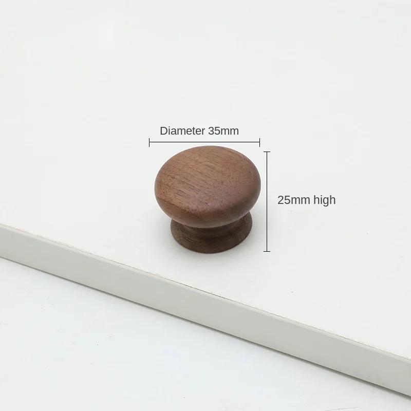 Cabinet Door Wooden Handle Cabinet Wardrobe Door Handle Bow Shaped Handle Beech Black Walnut Drawer Wooden