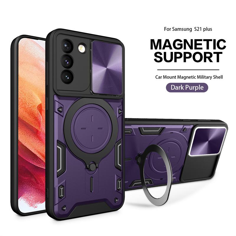 For Samsung Galaxy S21 Plus Case Shockproof Armor Magnetic Holder Ring Phone Cases For Galaxy S 21 FE S21 Ultra S21FE Back Cover