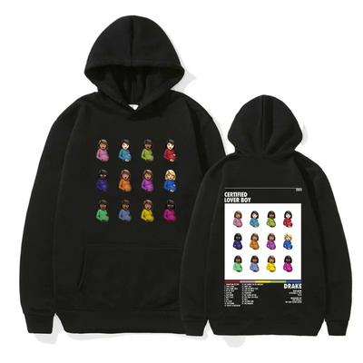 Толстовка с капюшоном в стиле альбома Lover Boy от рэпера Дрейка
