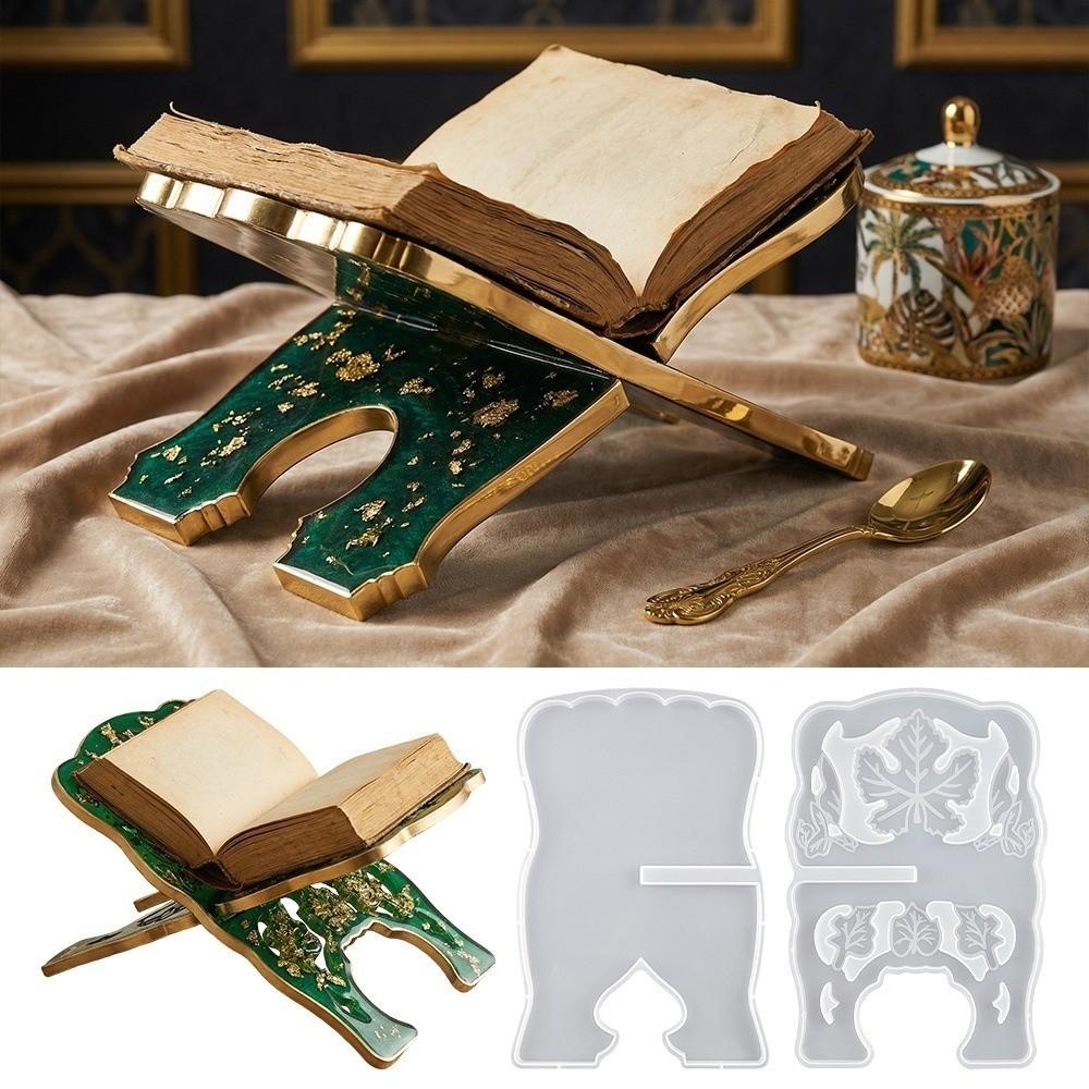 Unique Design Book Holder Mold DIY Tool Reading Rack New Bookshelf Mold Home Display