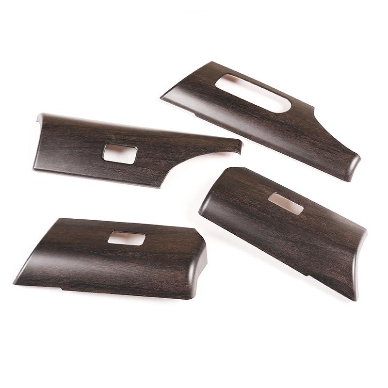 Для Land Rover Freelander 2 12-15 Стайлинг автомобиля ABS дуб текстура древесины автомобиля дверь окна кнопка подъема панель крышка наклейка автомобиля