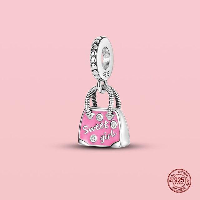 Подвеска из стерлингового серебра 925 пробы, очаровательные бусины для оригинального браслета Panjia, ожерелье, женские украшения