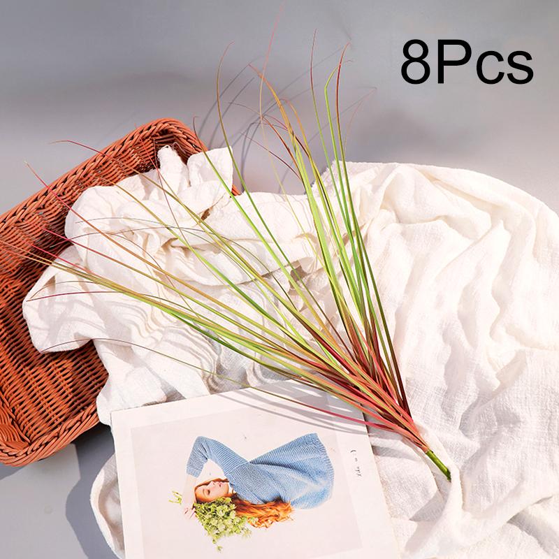 8шт реалистичные устойчивые к ультрафиолетовому излучению 50см искусственные тростниковые травы искусственные кустарники искусственная зелень