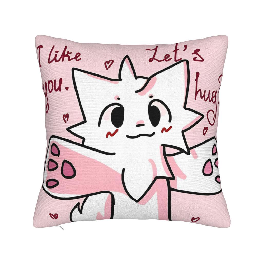 Квадратная наволочка Boykisser Чехол для подушки-кошки Наволочка с молнией на заказ Декоративная наволочка для автомобиля 18"