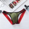 Мужские эротические трусики-стринги, сексуальные хлопковые дышащие трусы с низкой талией, дышащие двойные стринги с мочевым пузырем