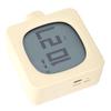 Vintage Cube Smart Alarm Clock with Night Light Rotating Switch Rechargeable Bedside Alarm Clock
