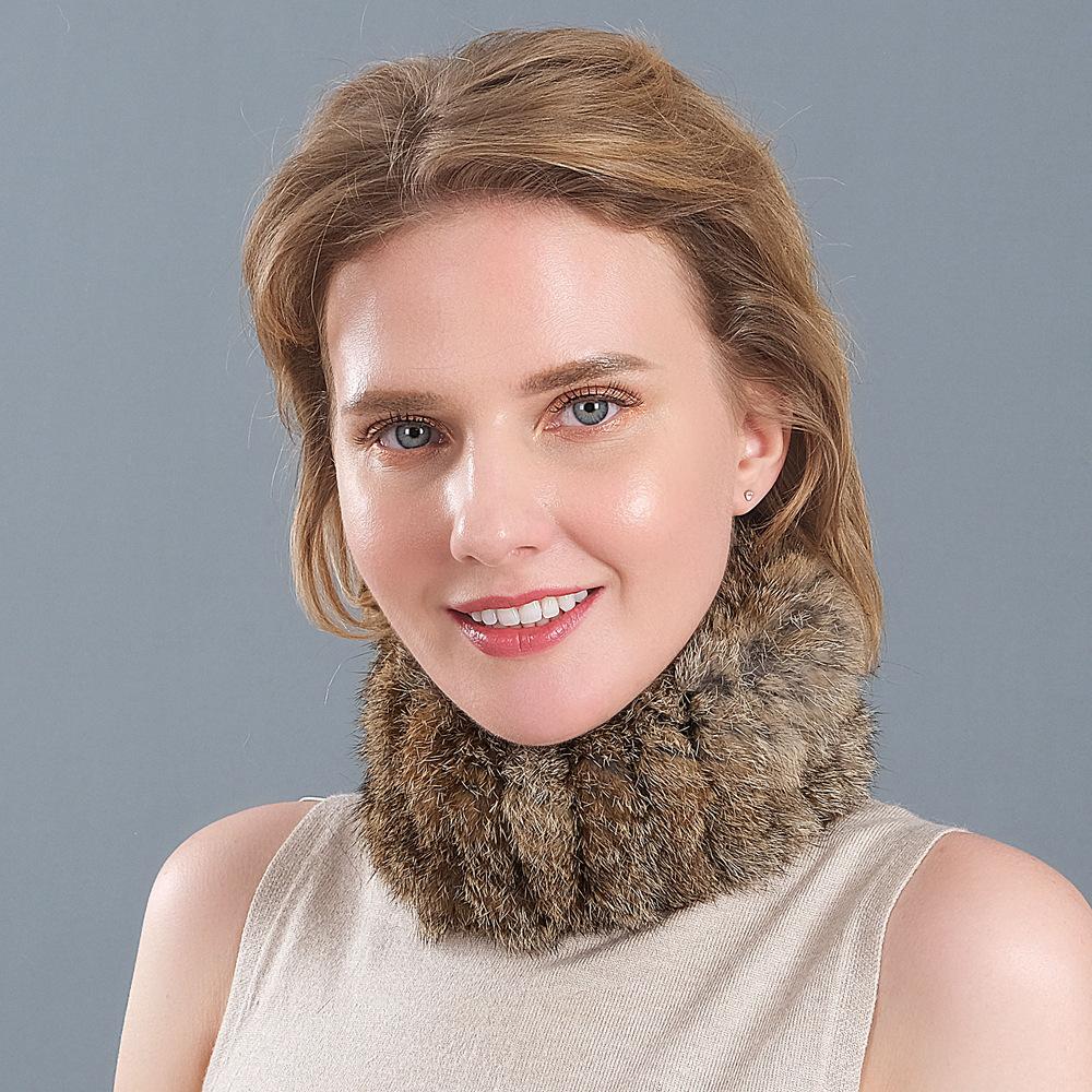 Плетеный шейный платок, шарф, осенне-зимний женский утолщенный зашифрованный теплый эластичный меховой шарф с накладным краем