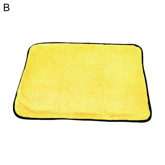 Car Wash Cloth Thickened Ultra Soft Dual Color Water Absorption Microfiber Waxing Towel for Automobile
