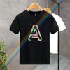 Luxury Brand High Quality 100% Cotton Letter APrinting Couple Tees Summer Harajuku For Men/Women Short Sleeve T-shirt Asian Size