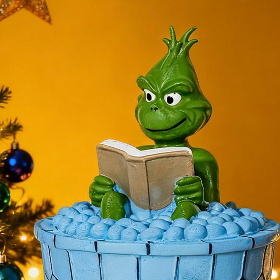 Ghost Bubble Bath Lamp Resin Craft Figure Halloween Decorative Ornament Living Room Bedroom Desktop Decoration