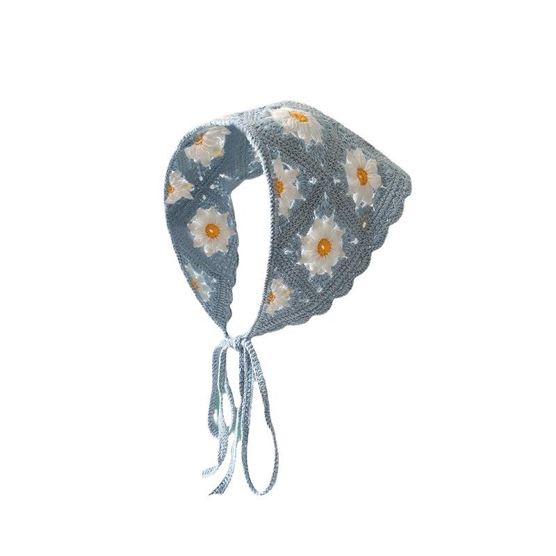 Triangle Scarves Knitted Headscarves Hair Accessories Rustic Style Hair Bands Summer Women's Bags Headwear Travel Headbands