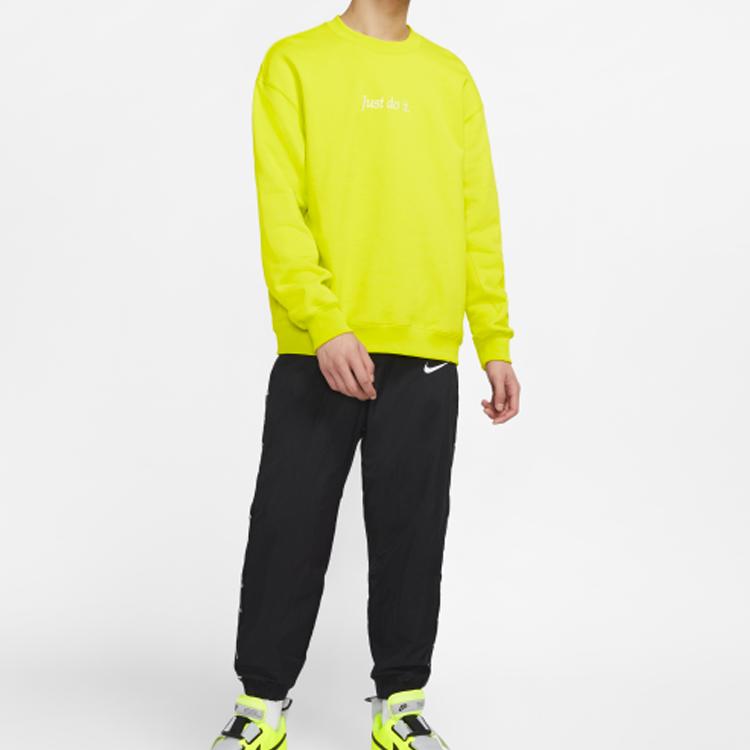 Nike Sportswear JDI Sweatshirts Men's Green Crew Neck Moderate Regular CD0415-308