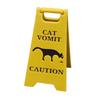 Dog Vomit Sign-3D Printed Caution Vomit Sign Funny Cat Sign Decor