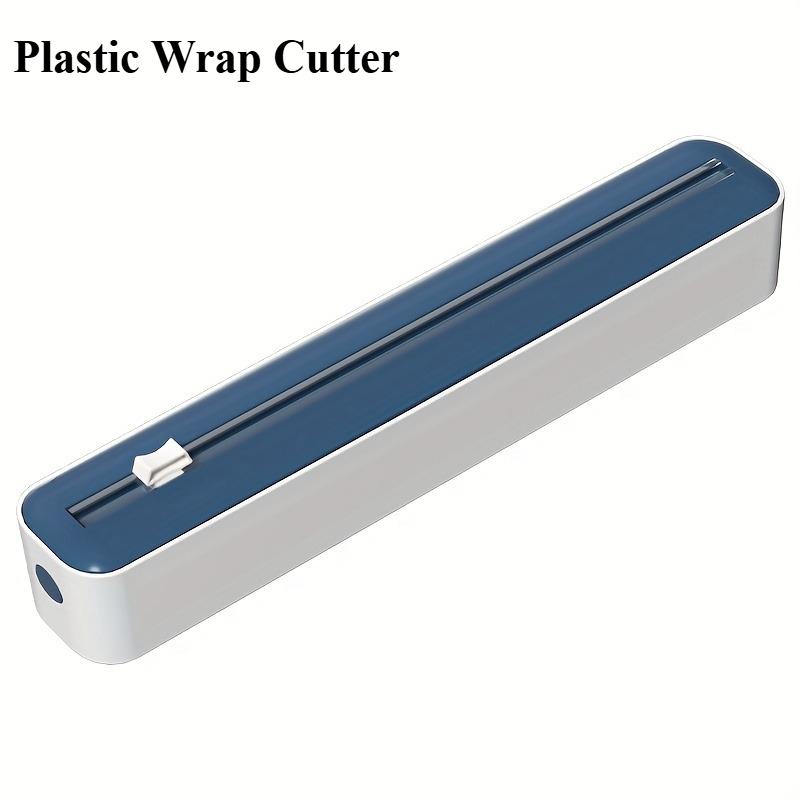 Dual-Action Fresh Wrap Dispenser-Cutter-Multi-Purpose Kitchen Sealer for Plastic,Tin Foil,Baking Paper-Wax Sheets-Packaging Tool
