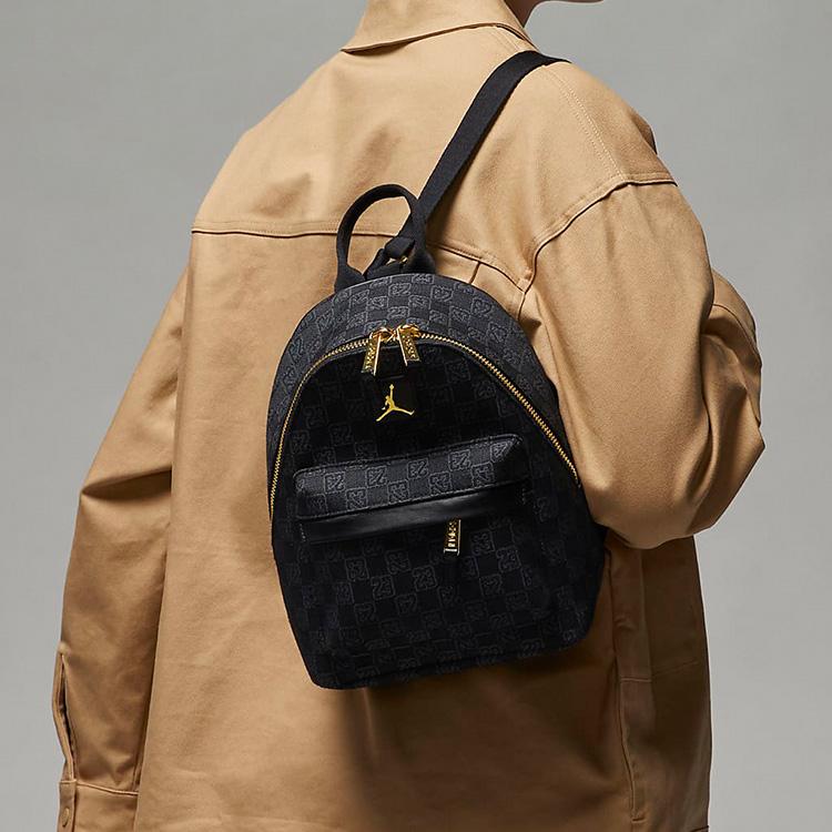 New Jordan Polyester Backpack Mini Unisex Black FJ9679-010