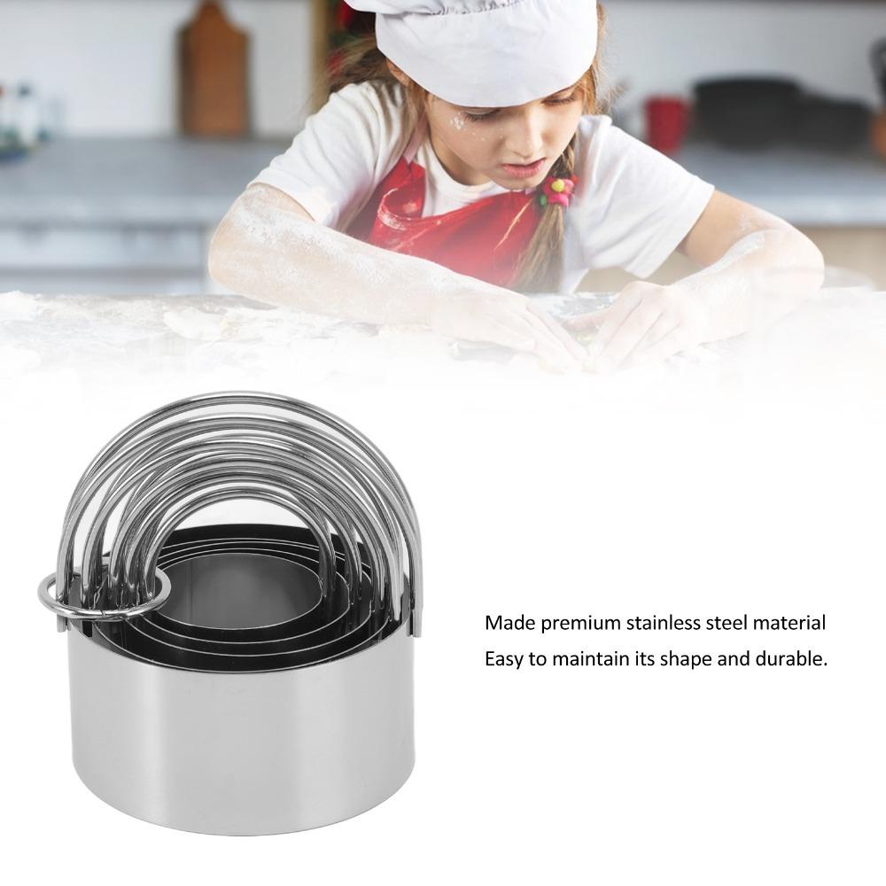 5pcs Stainless Steel Biscuit Cutter Molds Food-Grade Stainless Steel Cookie Cutters Cooking Class