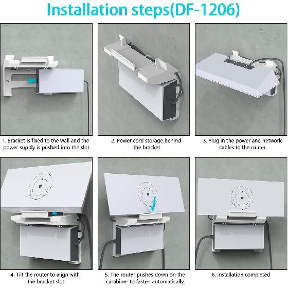 Крепление для роутера Starlink Gen 3 и держатель для блока питания StarLink V3 - 2 в 1, Космический, Экономия места, ABS, Спутниковый интернет Star Link, Целостность сигнала