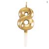 Золотые свечи для торта на день рождения 0-9 Цифровой топпер для торта Номер Свадебные торты Декор для десерта Аксессуары для вечеринок