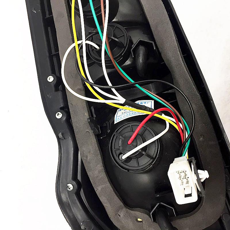 Задний фонарь в сборе для Jinbei New Express 1-го поколения: Линза стоп-сигнала, заднего хода, указателя поворота