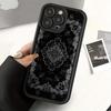 Потрясающий черный узор ТПУ Чехол для телефона Для iPhone 17 Pro Max 16E 15 Pro 14 13 12 11 Mini AIR XS XR XS 8Plus противоударный и анти-дроп