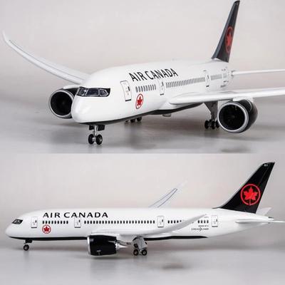 Украшения Самолет 1/130 Масштаб 43см Самолет 787 B787 Dreamliner Самолет Canada Airlines Литой Пластиковая Смола Модель С Подсветкой и Колесами