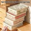 Bed Sheet Organizer See-Through Mesh Closet Storage Bag with Handle Stackable Sheets Set Folder for Bedding Sheets Duvet Covers And Pillow Cases