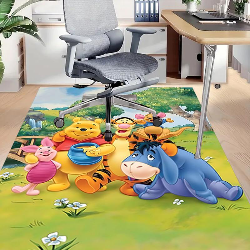 1pc Piglets Big Movie Adventure Carpet for Playroom Bedroom Living Room Sofa Home Decor,kids Game Area Rug Non-slip Floor Mat Y72919