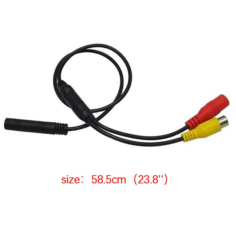 Автомобильная обратная резервная камера заднего вида, 4-контактный разъем для адаптера провода RCA