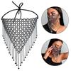 Tassel Rhinestone Mask Bling Masquerade Mask Reusable Face Cover  Women