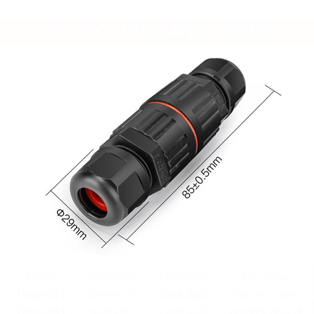 Прямое быстрое нажатие в водонепроницаемом кабельном соединителе, 2/3-контактный переходной кабель