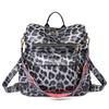 Large-capacity Women's Trendy Leopard Print Backpack Fashionable Women's Bag