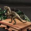Тяжелая латунная фигурка монстра динозавра аллозавра, миниатюры, аксессуары для украшения дома, настольное украшение для гостиной, животное