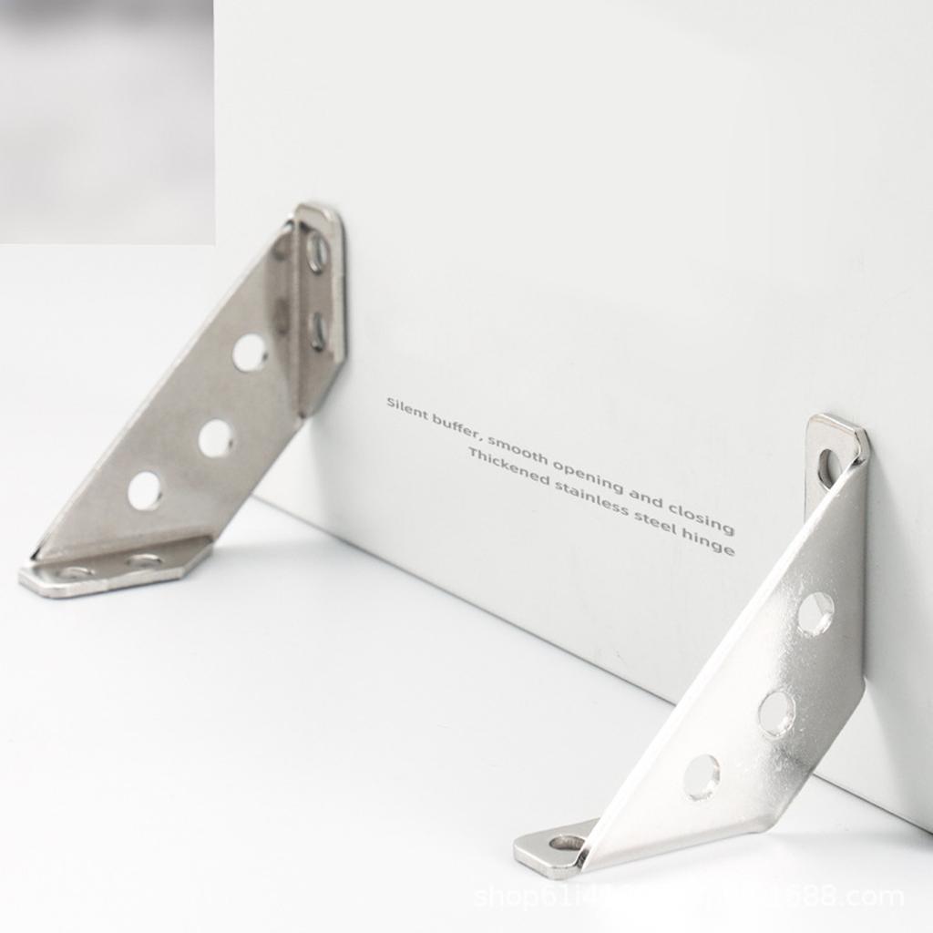 100Pcs Stainless Steel Furniture Corner Connector Shelf Brackets Cabinet Support Fixing Frame Corner Brace Enduring