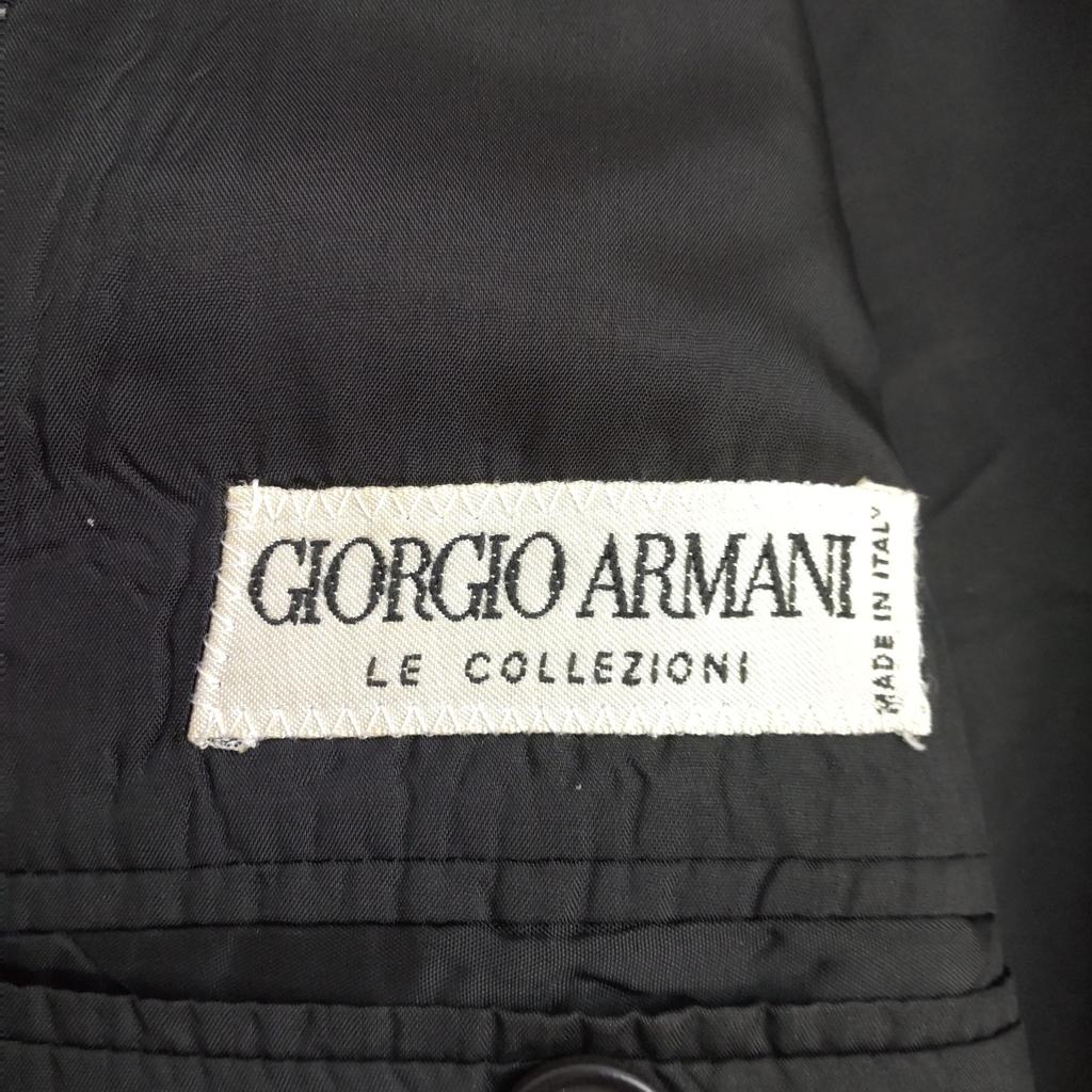 Giorgio Armani Осенне-зимний костюм мужской 50 L черный серый пиджак брюки(ИСПОЛЬЗОВАЛ)