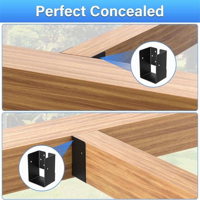 Heavy Type Corrosions Resistant Flanges Brackets for Reinforcing Garden Fences and Outdoor Structures
