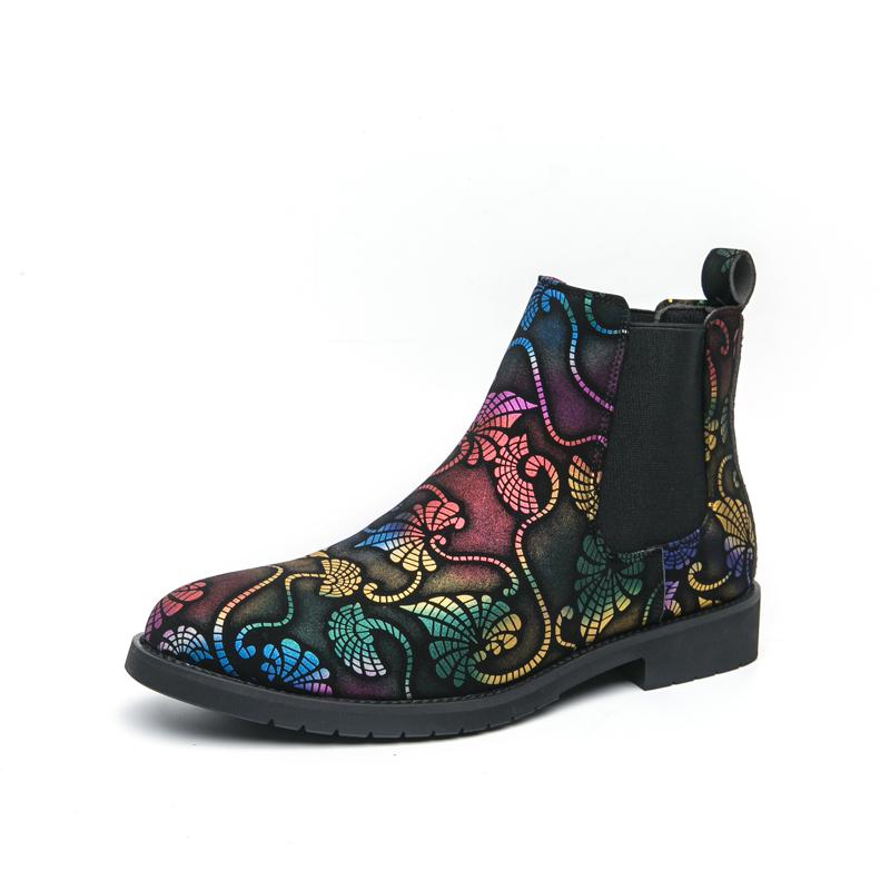 Модные мужские ботинки для ходьбы с острым носком, кожаные модные туфли на низком верхе, новая мужская марка, мужские ботинки челси, классические мужские туфли слипоны