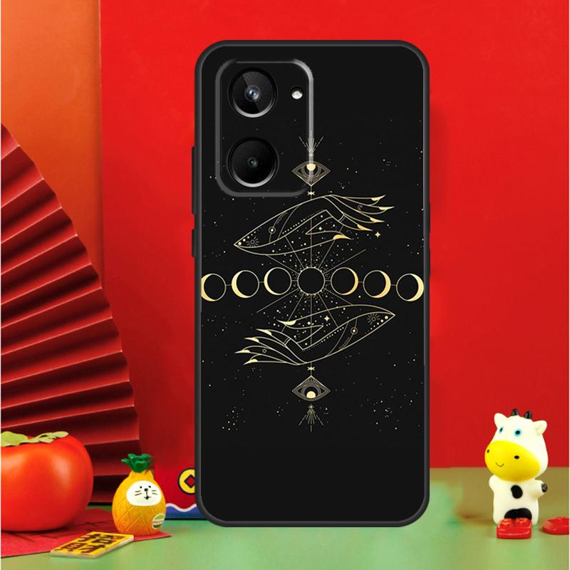 Fortune Telling Moon Stars Hands Art For Realme 15 Pro GT7 GT6 10 11 12 13 14 Pro Plus C67 C63 C61 C55 C51 C53 C35 C75 C65 Case