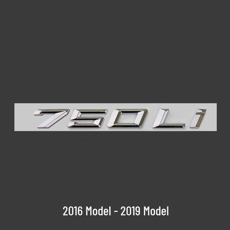 BMW 7 Series 23 Model Rear Emblem Sticker (740Li, 730Li, 750Li, 760Li)