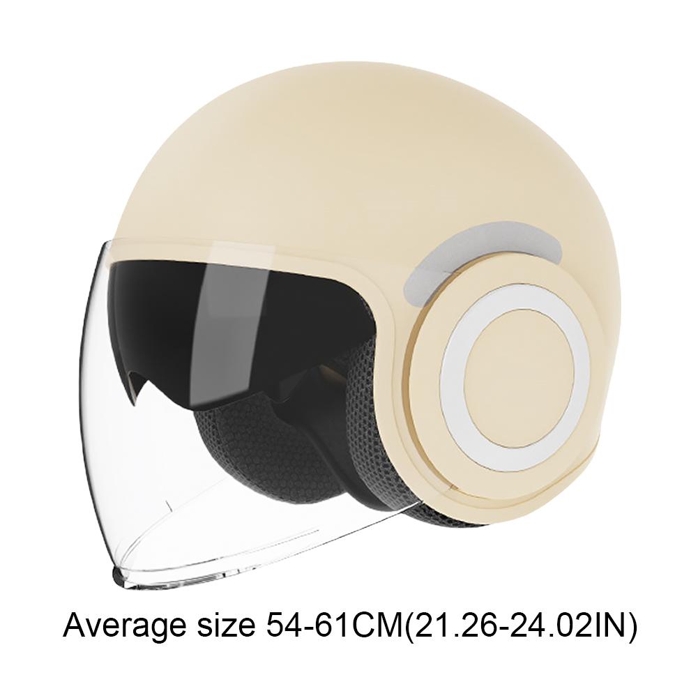 Шлем для электроскутера, открытый шлем для мотоцикла на все времена года с солнцезащитным козырьком, полуоткрытый шлем для взрослых, женщин и мужчин, мотоэкипировка