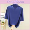 Modal Half High Neck T Shirt For Women With Soft Knit Fabric And Casual Style