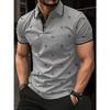 Men's Polo Shirts Short Sleeve Print Golf Shirts Fashion Casual Beach Collared T-Shirts