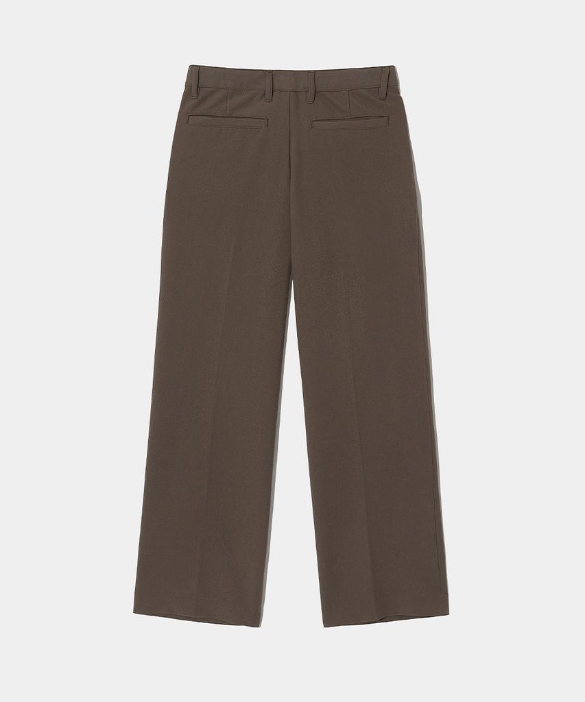 MAISON MINED Брюки с двумя защипами широкие Saint Коричневые