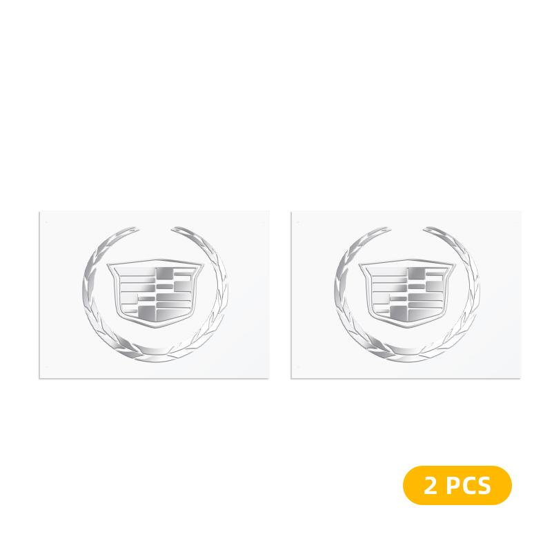 AABHS1 2/5/10pcs Car Logo 3D Metal Stickers Decorative Accessories For Cadillac Logo Escalade CTS ATS SRX XTS XT5 STS CT5 CT6 BLS XLR