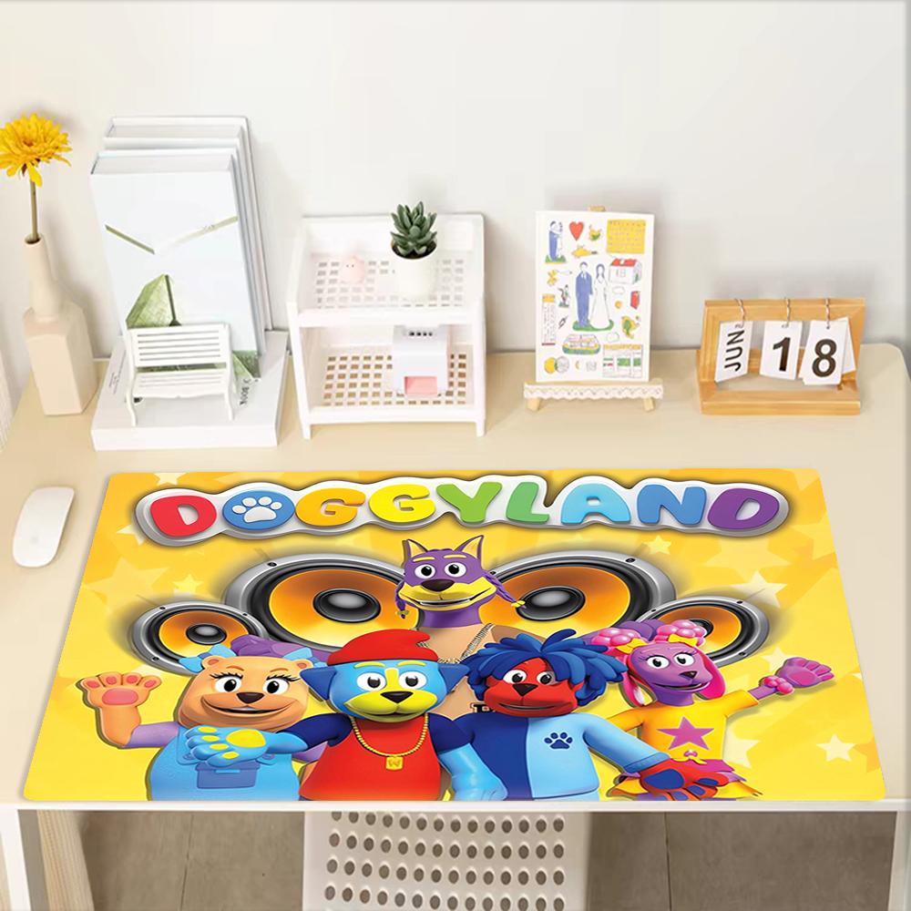 Doggyland Theme Mouse Pad, Non Slip Rubber Base, Multifunctional Office & Home Decor, Perfect for Workspace Personalization.