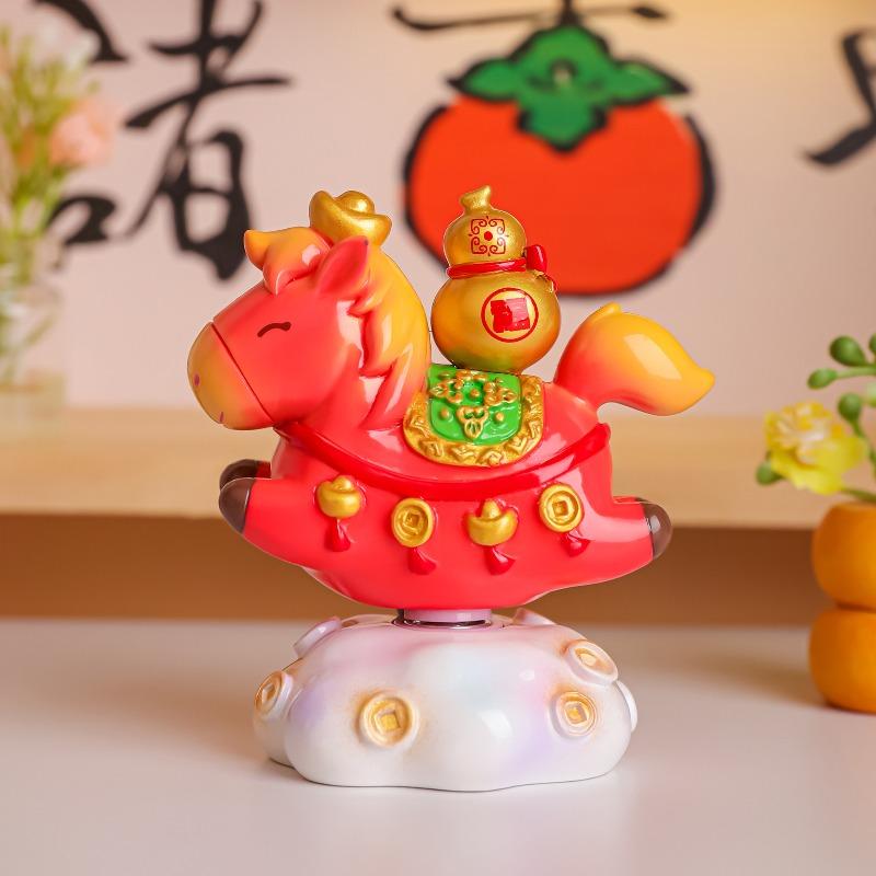Вращающееся украшение для стола Xiaoma CAI CAI, кукла Xiaoma, фигурка зодиака года Лошади