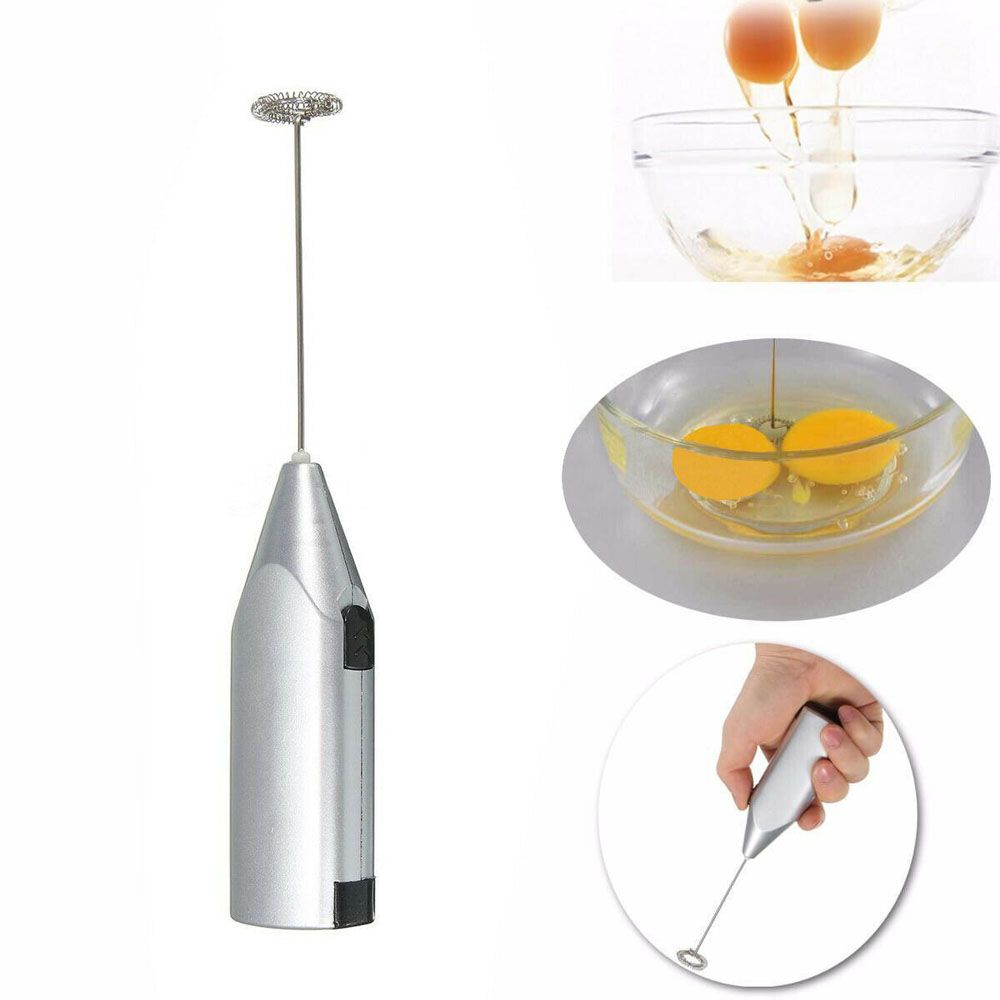 Tool Whisk Mixer Stainless Steel Coffee Stirrer Cake Blender Egg Beater Electric Milk Frother